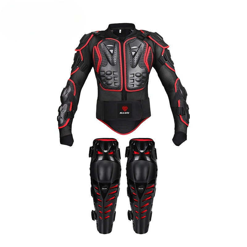 Motorcycle Gear Urban - Kombinezon motocyklowy z ochraniaczami na kolana,