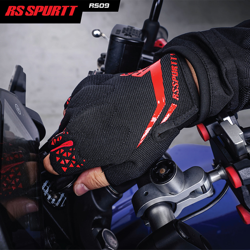 Motorcycle Gear Urban - Rękawiczki motocyklowe RS z odkrytymi palcami,