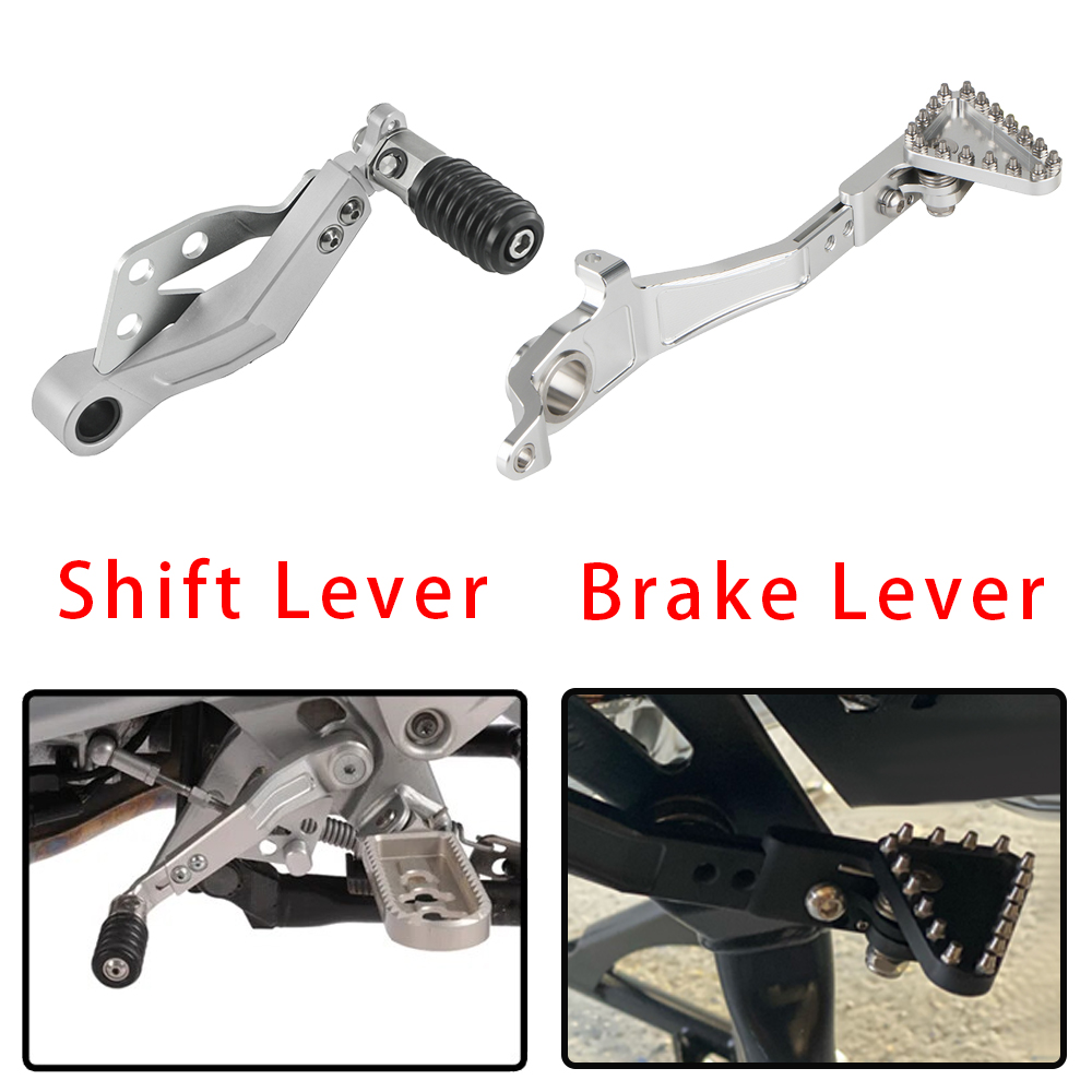 Motorcycle Gear Shift Pattern - Dźwignia zmiany biegów składana, pedał hamulca