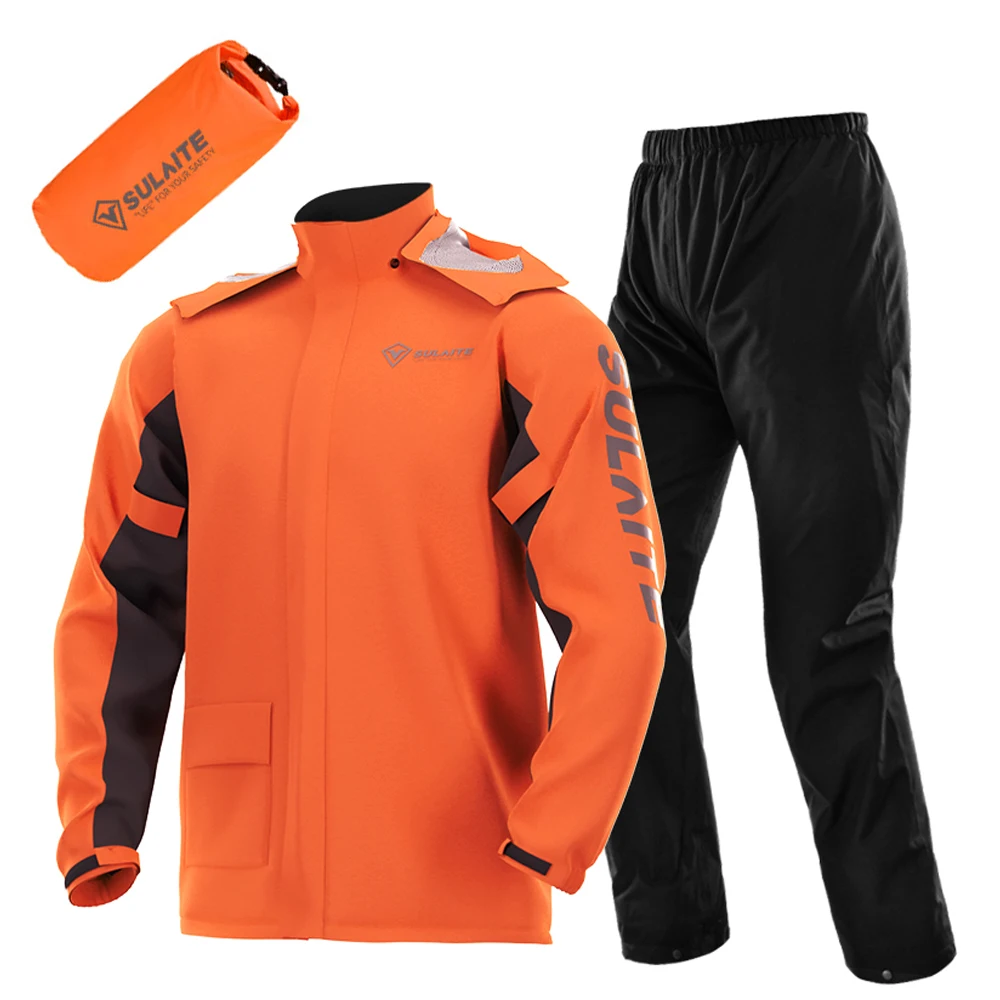 Motorcycle Gear Mens - Lekki motocyklowy kombinezon przeciwdeszczowy, wodoodporny i