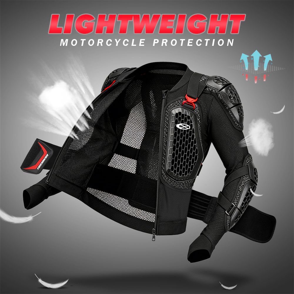 Motorcycle Gear Mens - Letnia oddychająca kurtka motocyklowa z pełnym