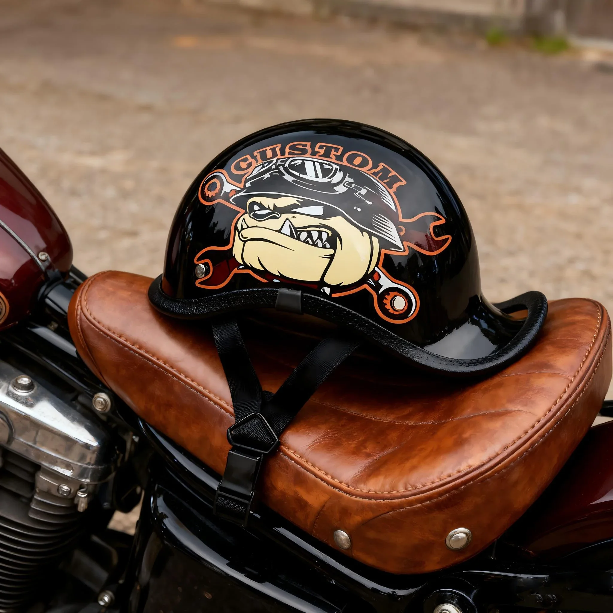 Motorcycle Gear Urban - Kask motocyklowy w stylu retro, idealny